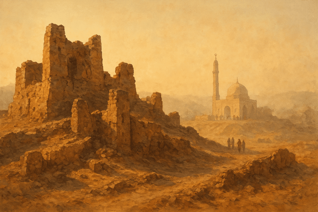 Ruins of Sehwan Fort near Lal Shahbaz Qalandar shrine.