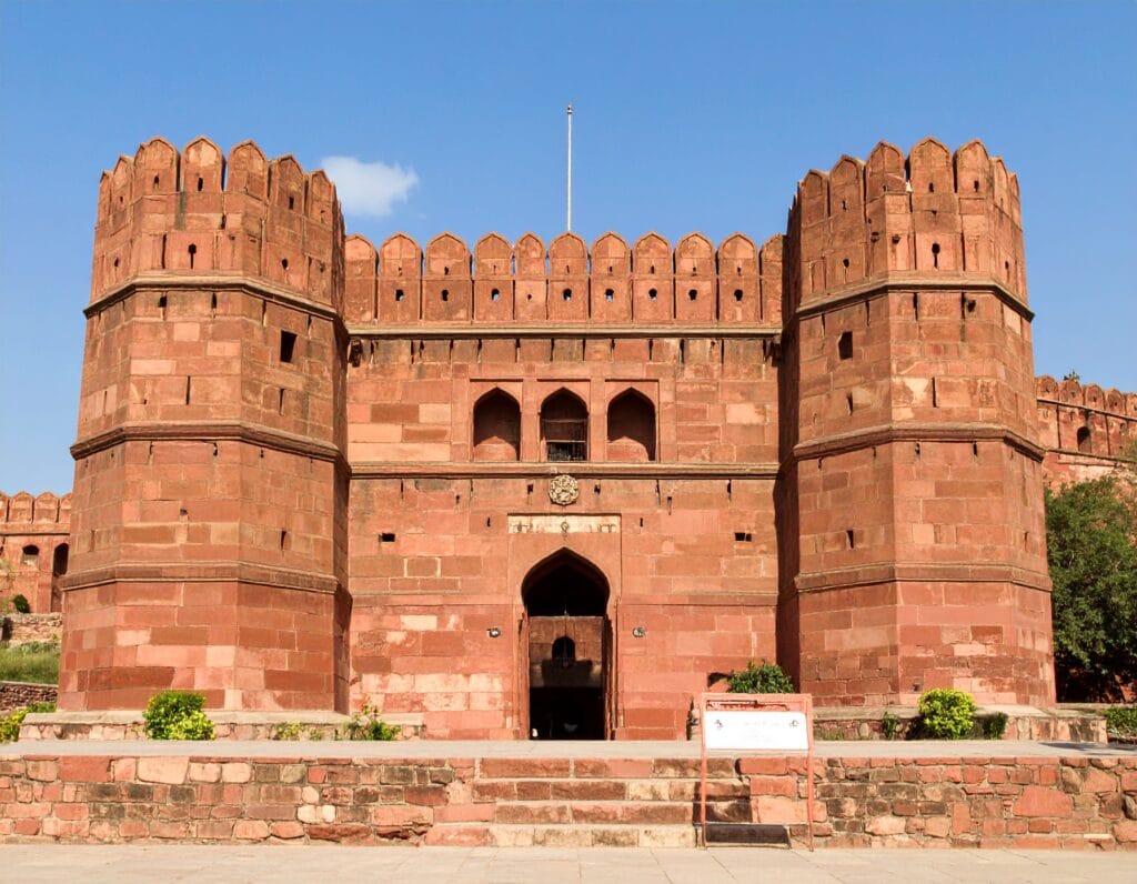 Red sandstone walls of Umerkot Fort